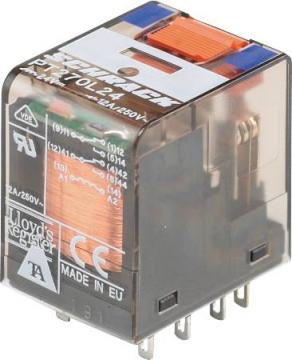 pt570024 24vdc 6a polet 4 stikbensrel schrack