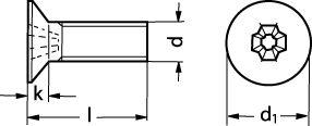 z maskinskrue nket unders fzb 8 4 965 din m6x35