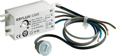 hvid cds-e indbygning skumringsrel esylux