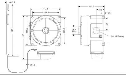 termostat mekanisk ex-02 raystat