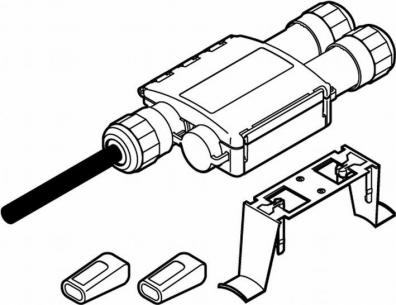 tilslutning med ps-02 t splejses