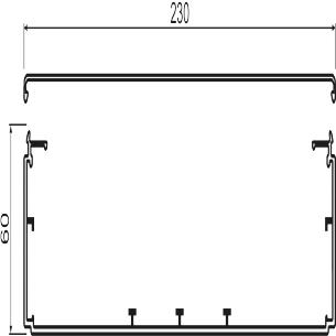 7030 ral lf602300 plast komplet kabelkanal