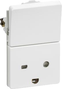 hvid jord m afbryder m modul 5 1 stikkontakt hospitals fuga