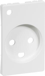 hvid jord med 2-pol v 230 led-lampe med modul 5 1 stikkontakt for kning afd fuga lk