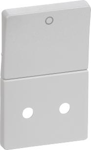 lysegr afbryder med 2-pol med stikkontakt for kning afd tangent fuga