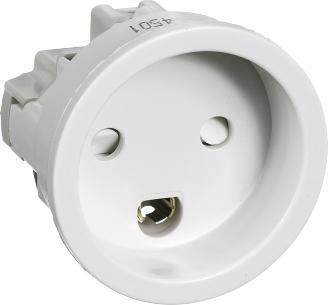 hvid 2pol indbygningsstik