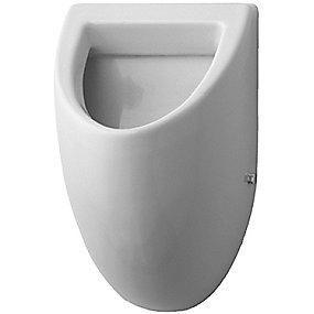 hvid flue med bagfra vandtilslutning urinal fizz duravit