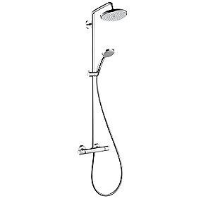 krom 220mm showerpipe croma hansgrohe