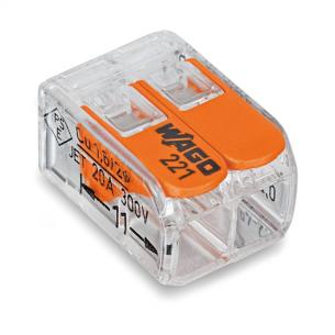 transparent 2-4mm2 2x0 samlemuffe wago