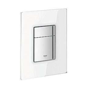 glas med hvid betjeningsplade cosmopolitan skate grohe