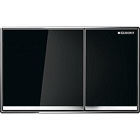 glas sort omega60 plade betjen geberit