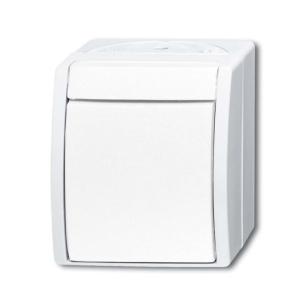 hvid ip44 1p trykkontakt ocean