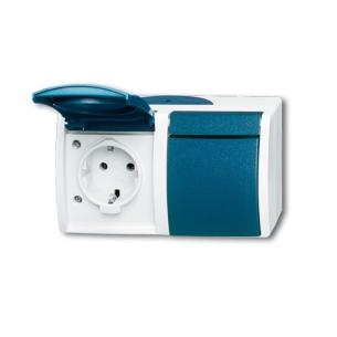 ebw-53 2 20 n gr bl gr ip44 a 16 v 250 vandret jord med stikkontakt dobbelt ocean