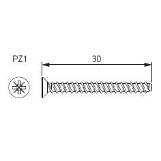 stk 100 mm 3x29 pz1 afbryderskruer