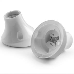 hvid e27 vægfatning