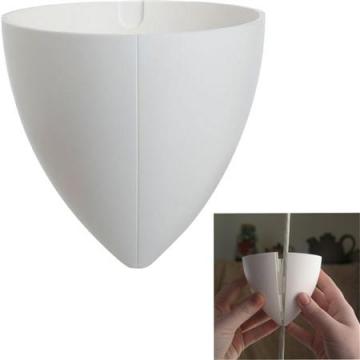 hvid abs mm 89 højde mm ø90 2-delt baldakin