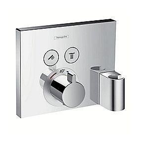 bruserholder integreret og udtag 2 med termostat showerselect hansgrohe