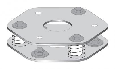 lysgitter af montage til bund dobbelt