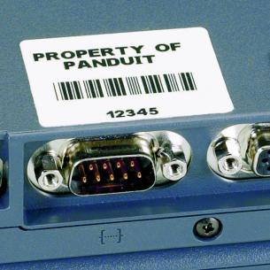 kassette 200 label polyester hvid