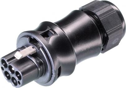 6-10mm sort skrue han stik rst20i5
