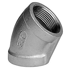 316 aisi rustfri bt st 45 muffe-muffe 4 1 1 vinkel