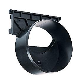 kunststof b udl 110mm med endegavl 0 2 hexaline aco