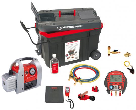 manometer digitalt med værktøjssæt 120 rocaddy rothenberger