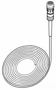 hk10 stik cannon med kabel 10m