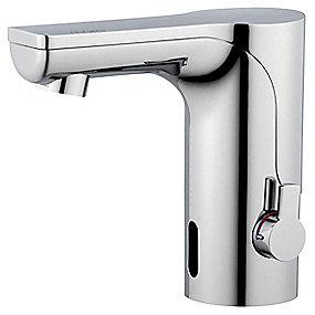 batteri inkl batteridrift til temperaturgreb med håndvaskarmatur berøringsfrit tronic mmix mora