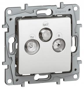 hvid rmet sk db 10 udtag r-sat tv niloe