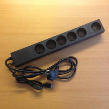 rnesikring b og usb med jord med el-spareskinne edb