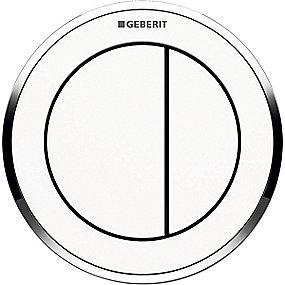 blankforkromet hvid betjening indbygget pneumatisk skyl dobbelt til omega10 tryk geberit