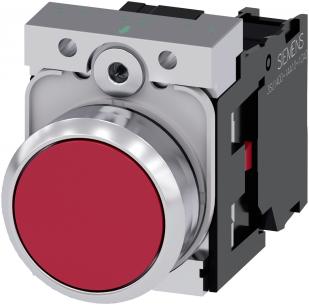 type kontakt momentan flad d r skinnende metal rund mm 22 trykknap