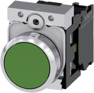 type kontakt momentan flad n gr skinnende metal rund mm 22 trykknap