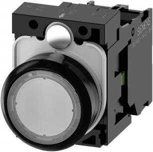 modul led 1no holder med type kontakt momentan flad klar farve plastik rund mm 22 lystrykknap