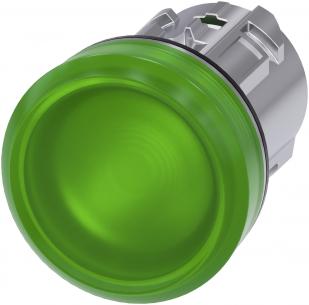 n gr skinnende metal rund 22mm indikatorlys