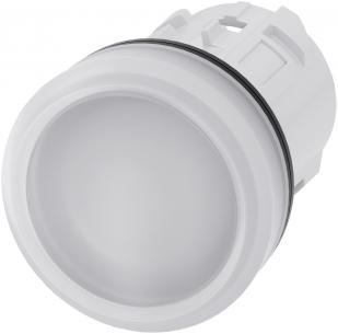 hvid plastik rund 22mm indikatorlys