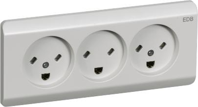 lysegr nket planfors jord med stikkontakt tripel edb 66 opus lk