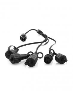 sort 30cm top-line splitter 4-vejs - 50904 sirius