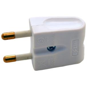hvid e-line flad j u stikprop