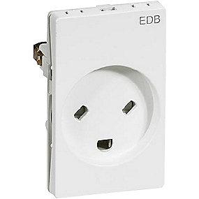 hvid modul 5 1 jord m stikkontakt ben skr edb fuga lk