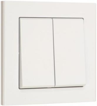 84x84mm hvid krone afbryder euro optima