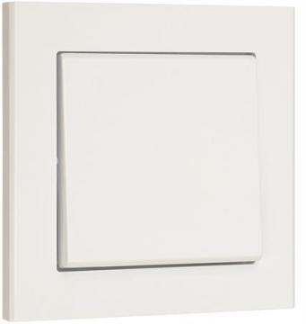 84x84mm hvid trykkontakt afbryder euro optima