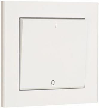 84x84mm hvid 2-polet afbryder euro optima