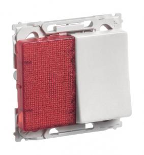 lysegr - 250v 16a lampemodul dt r med polet 1 afbryder 66 opus lk