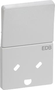 lysegr jord med 2-pol afbryder med stikkontakt edb for kning afd tangent fuga lk