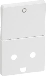 hvid jord med 2-pol afbryder med 2-pol med stikkontakt for kning afd tangent fuga lk