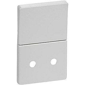 lysegr 2-pol afbryder med stikkontakt for kning afd tangent fuga lk