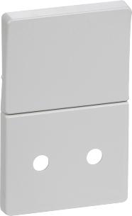 lysegr 2-pol afbryder med stikkontakt for kning afd tangent fuga lk