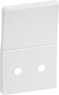 hvid 2-pol afbryder med stikkontakt for kning afd tangent fuga lk